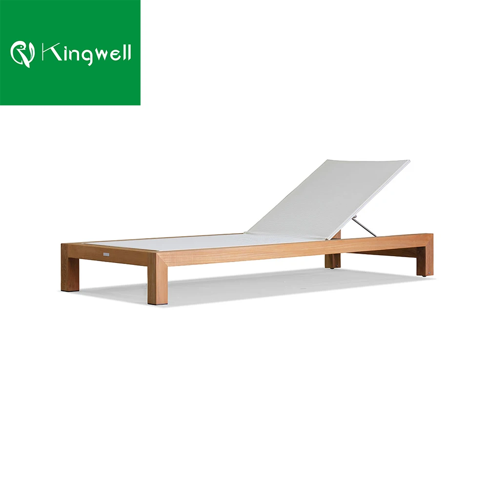 Teak Wood Chair Sun Beach Lounger Outdoor Furniture For Sale