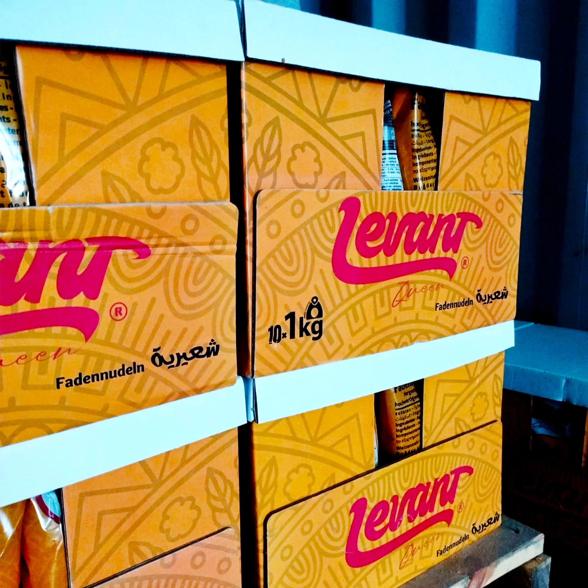 Levant Queen Pasta Brand From Egypt - 1Kg Packages for Reselling with ISO & Halal Certifications