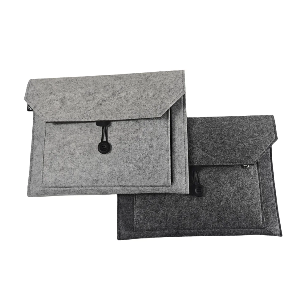 Hot Sale Customized Inner Felt Laptop Bag Ultra-thin Laptop Protective Cover Felt File Bag Customized Logo Design 15.6 Inch