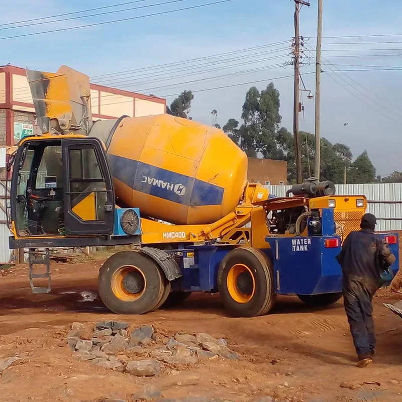 HAMAC4m3 2023 new design mobile self-loading concrete mixer mobile concrete mixer hy-400 self loading mixer daswell