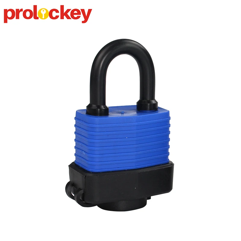 Customizable ABS Shell Color Rubber Cover Waterproof Laminated Safety Padlock