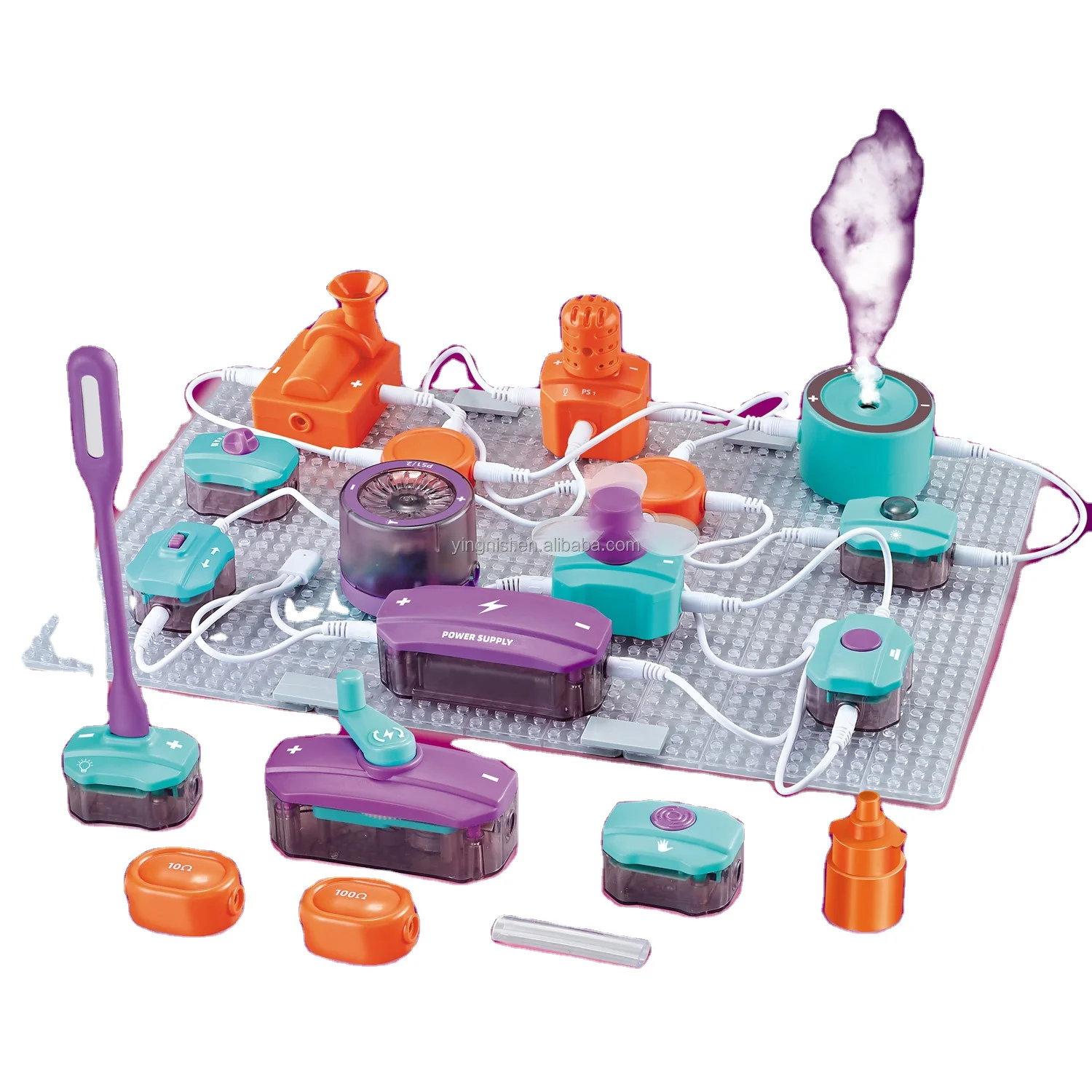 Programming toy Science Educational Electronic Circuit Block Physics Electric Circuit Kit Kids STEM Toy Electronics Exploration