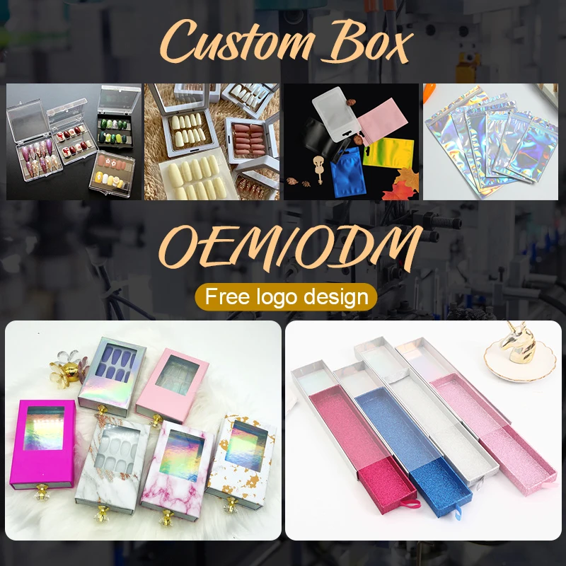 24pcs/box Packaging Press on Nail Wholesale Fake Nails Matte Gel Polish UV Press On Coloured Pre-Glue False Nails