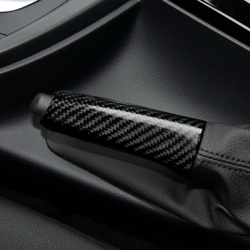 Suitable for BMW BMW X1 1 2 3 4 Series GT M3 M4 F80 F82 G30 F30 F20 F10 E36 E39 E46 E60 E90 E50 car carbon fiber handbrake cover