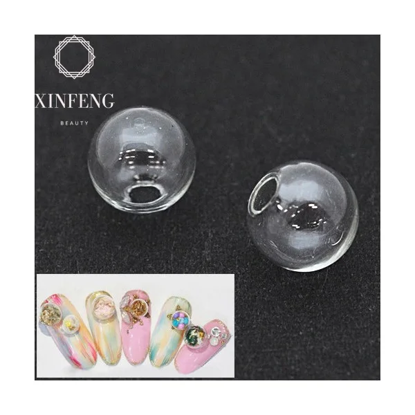 Snow globe glass sphere 6mm/8mm nail ball decorations charms