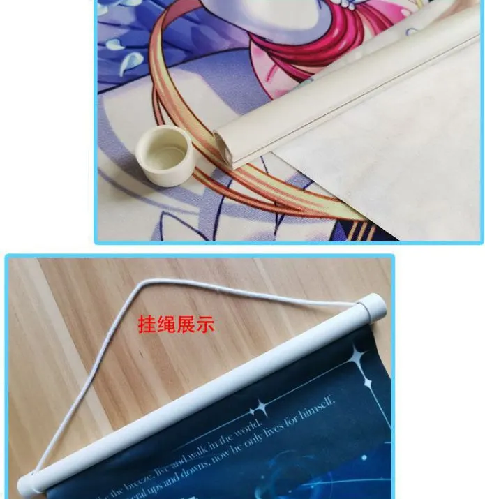 20 Styles Custom Anime Wall Scroll Pretty Soldier Sailor Moon Sexy Girls Printing Poster Wallscrolls Anime Wall Decor