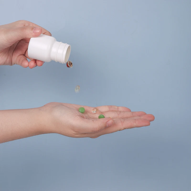 35ML Plastic Pill Bottles Hdpe Dispensing  Small Capacity Portable Prescription Bottle