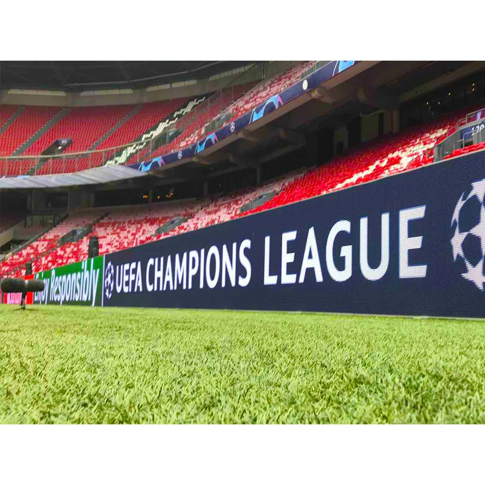 Outdoor Large Football Stadium Field Advertising Panel Perimeter Board P10 Led Display Banners Screen For Sport Pitch