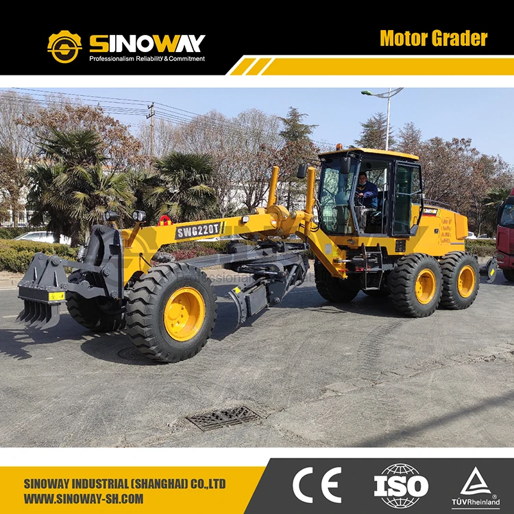 New Self-propelled articulated motor grader with front dozer and rear ripper