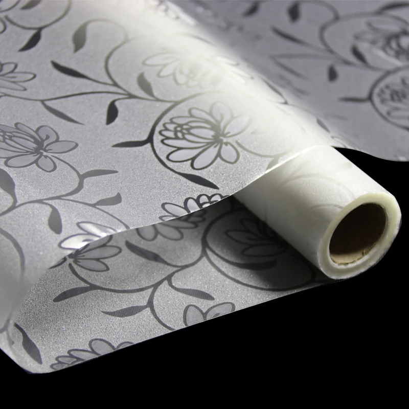 Wholesale Frosted Patterned Glue-Free Privacy Film Self-Adhesive Glass Sticker Decorative Glass Film