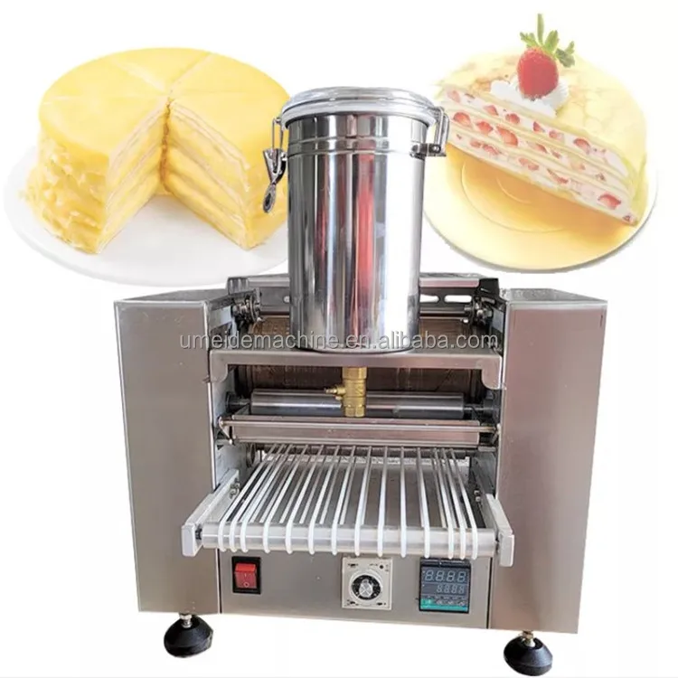 Electric mini mille crepe cake machine  skin board crepe maker making machine