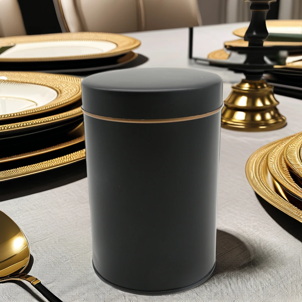High quality Tinplate Food Safety Round Seal Cover Tea Tins Cans Custom Printed Luxury Coffee Tea Metal Can Canister Tin Box