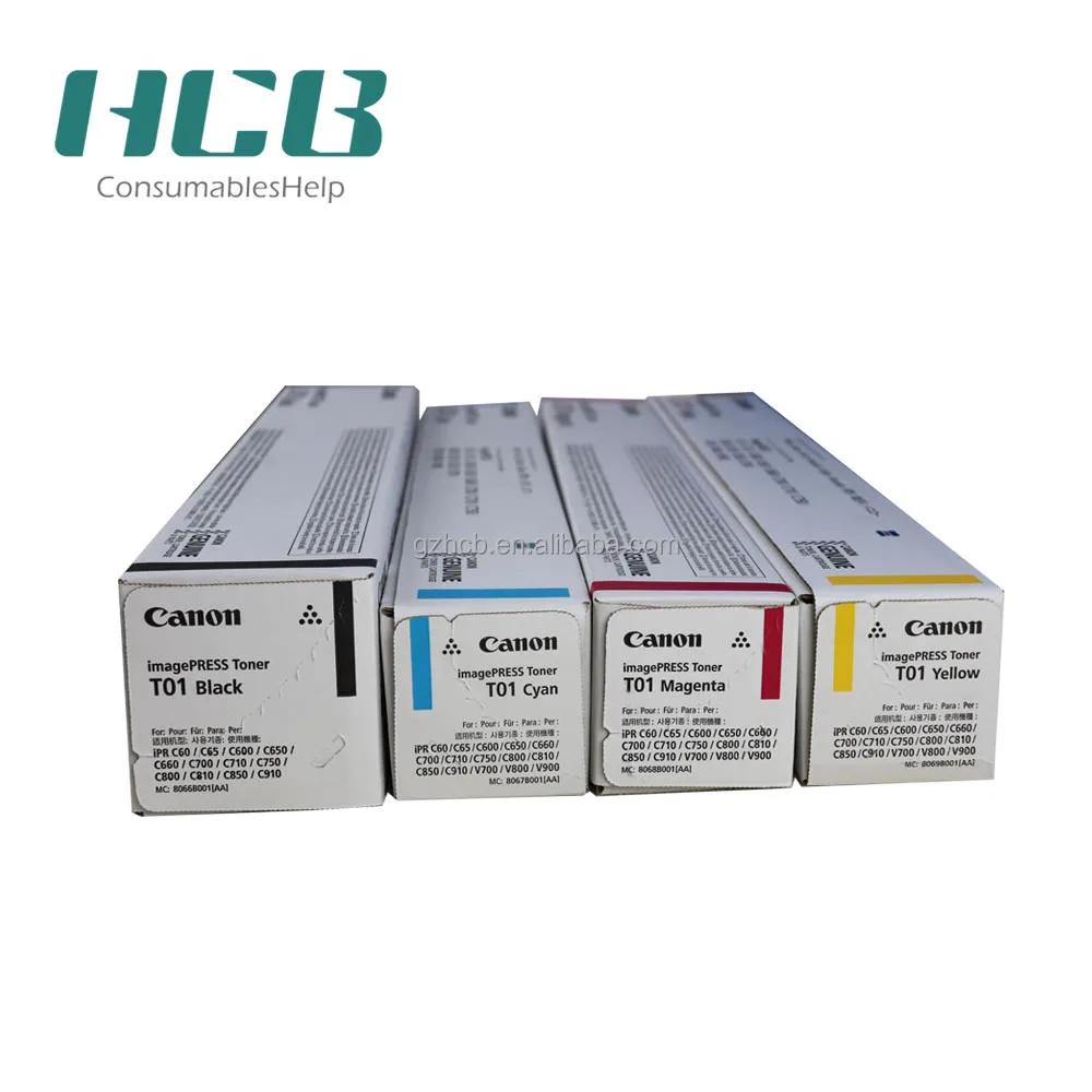 Original for Canon imagePRESS C60 C65 C600 C650 C660 C700 C710 C750 C800 C810 C850 C910 toner T01