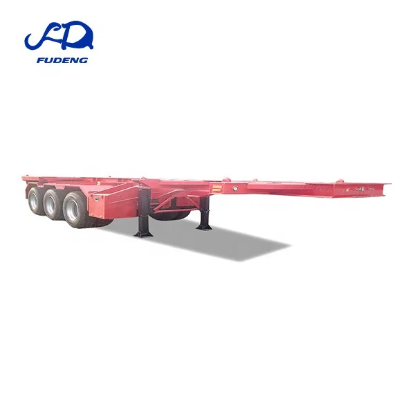 20ft 40ft 45ft shipping container chassis semitrailer 2 3 axles 40ton 60tons skeleton semi-trailer port-use for sale