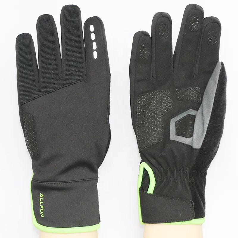 Full Finger Suede PU Palm Non-slip Breathable Touch Screen Cycling  motocross  Glove