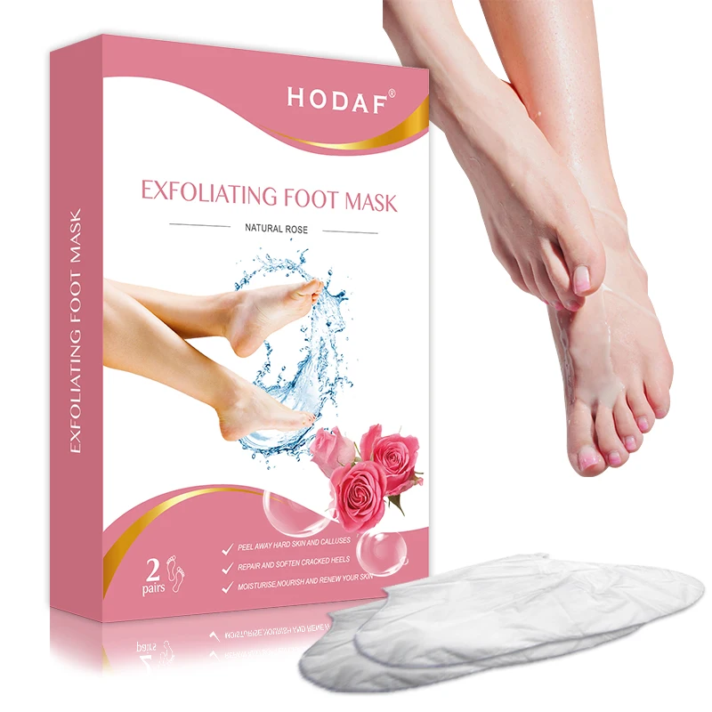 Private Label Natural Organic Lavender Foot Peel Mask Peeling Dead Skin Feet Mask Foot Mask Peeling