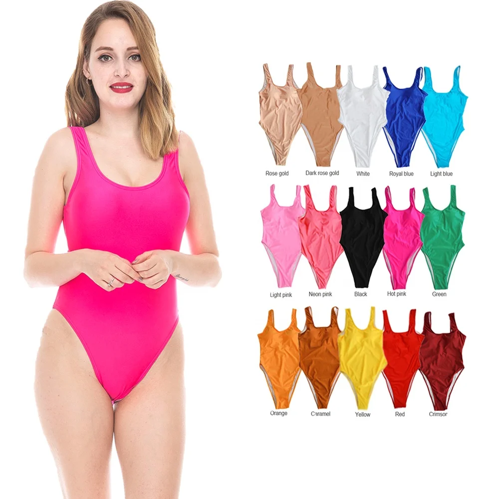 Factory Supplier Wholesale Sexy Girl Bathing Swimsuits 11 Colors Stock One Piece Swimsuits For Women Wedding Party Beach Travel