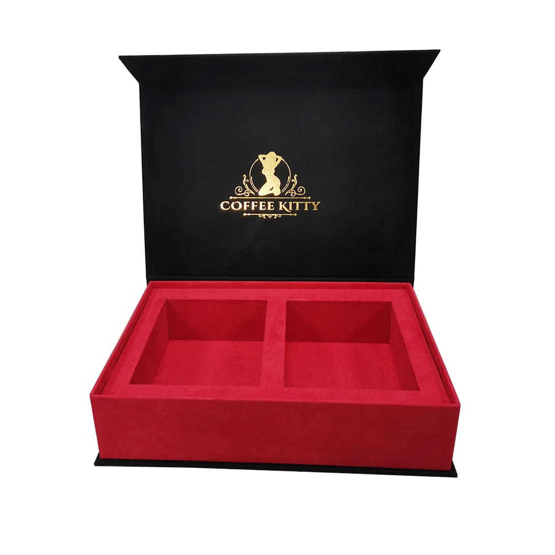 Custom logo paper black perfume box packaging empty perfume boxes gift boxes with magnetic lid
