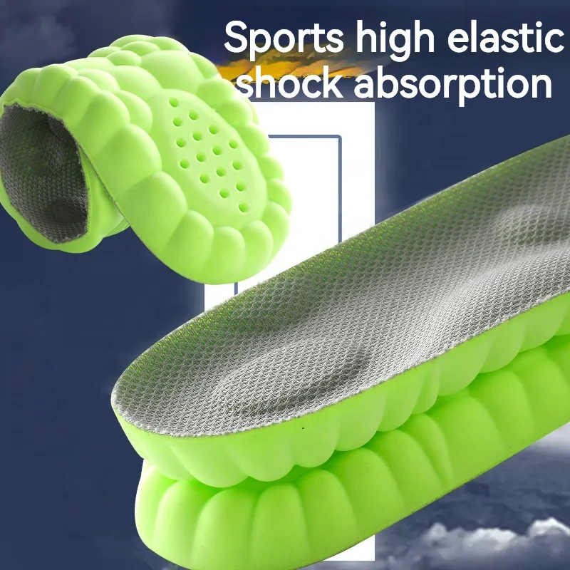 New 4D Massage Insoles Super Soft Sports Shoes Insole for Feet Running Baskets Shoe Sole Arch Support Orthopedic Inserts Unisex