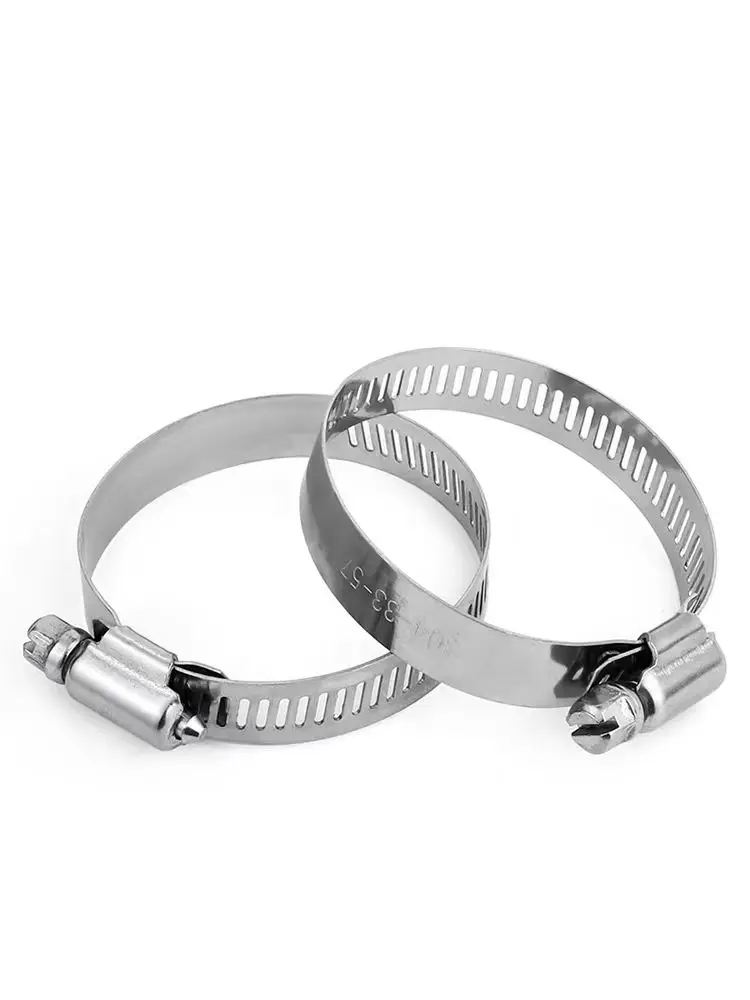 304 Stainless Steel Pipe Clamp Ring Durable and Corrosion Resistant Hand Screw for Water Pipe Gas Burner Waterproof Washers