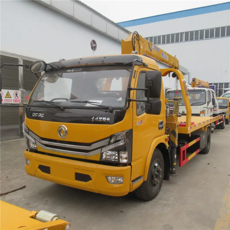 Бренд КЛВ dongfeng 5ton 4-х тонный мини-рефрижераторы эвакуатор гидравлический движения лебедка Самостоятельная погрузка Холодильный грузовик с
