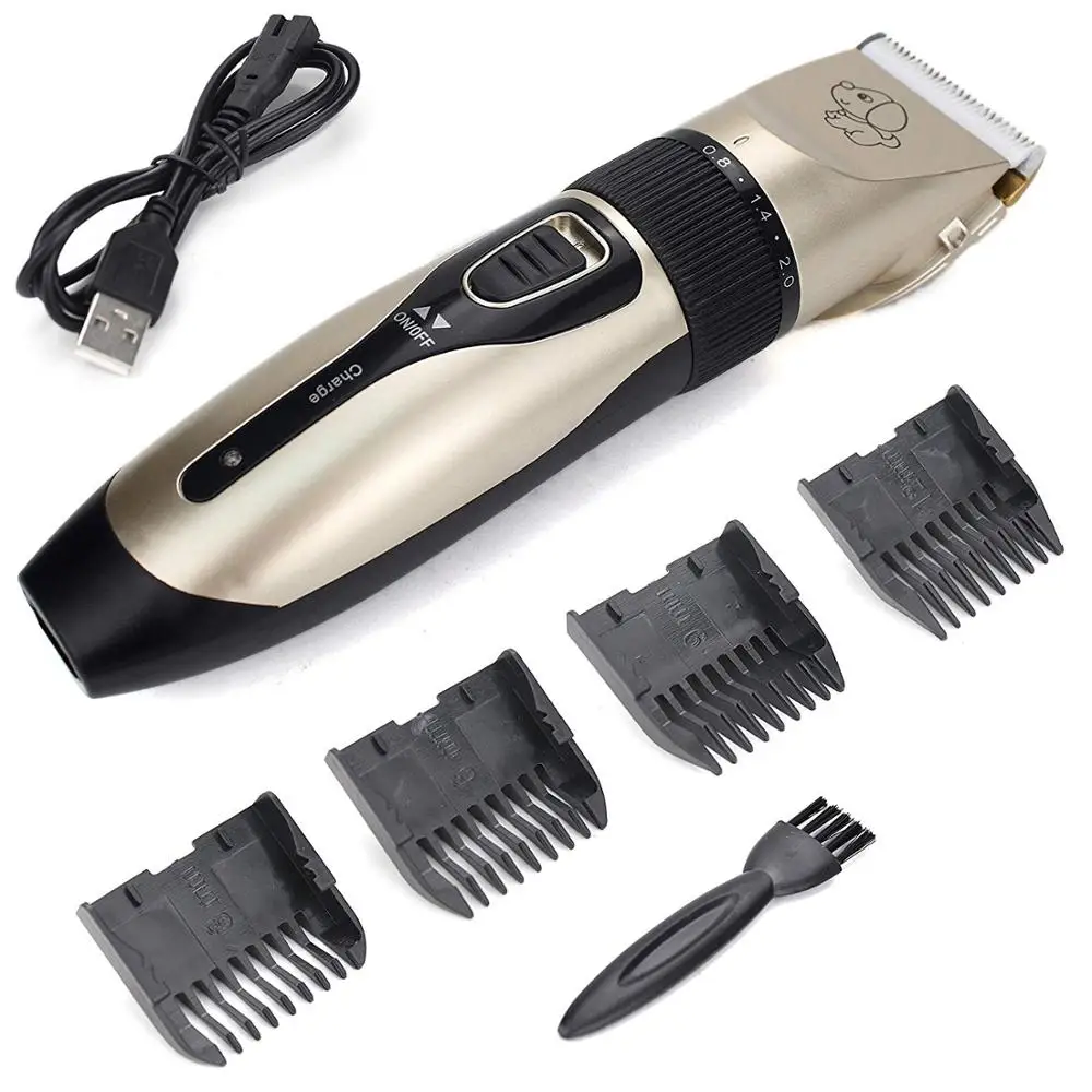 MAHOO Pet Cat Dog Hair Trimmer Shaver Set Animals Hair Cutting Machine Electrical Pet Professional Grooming Kit Rechargeable