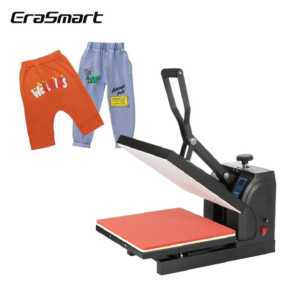 New Arrivals Erasmart 38*38cm T Shirt Printer Heat Press Machine Portable Mini DTF Printer Heat Press Machine