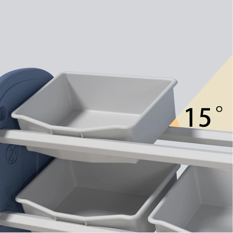 Modern Style Large Shelf Toy Organizer Children Storage Cabinet Animal Shape Christmas Gift Living Room Kids Cabinets