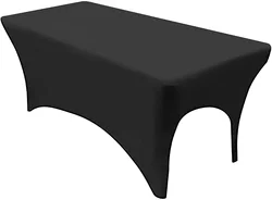 6ft Black Spandex Fitted Beauty Salon Bed Covers Stretch Massage Table Cover Elastic Eyelash Extension Lash Bed Cover