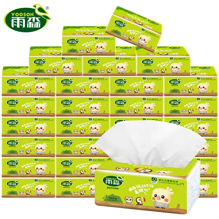 Factory Wholesale Cheap paper disposable face tissue 2/3 ply facial tissue paper or home