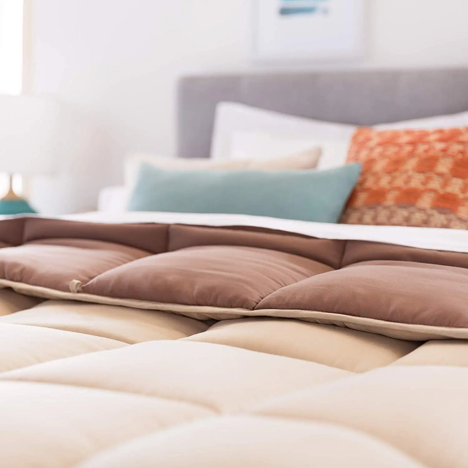 
luxury comforter Box Type Quilted comforter purple comforter 