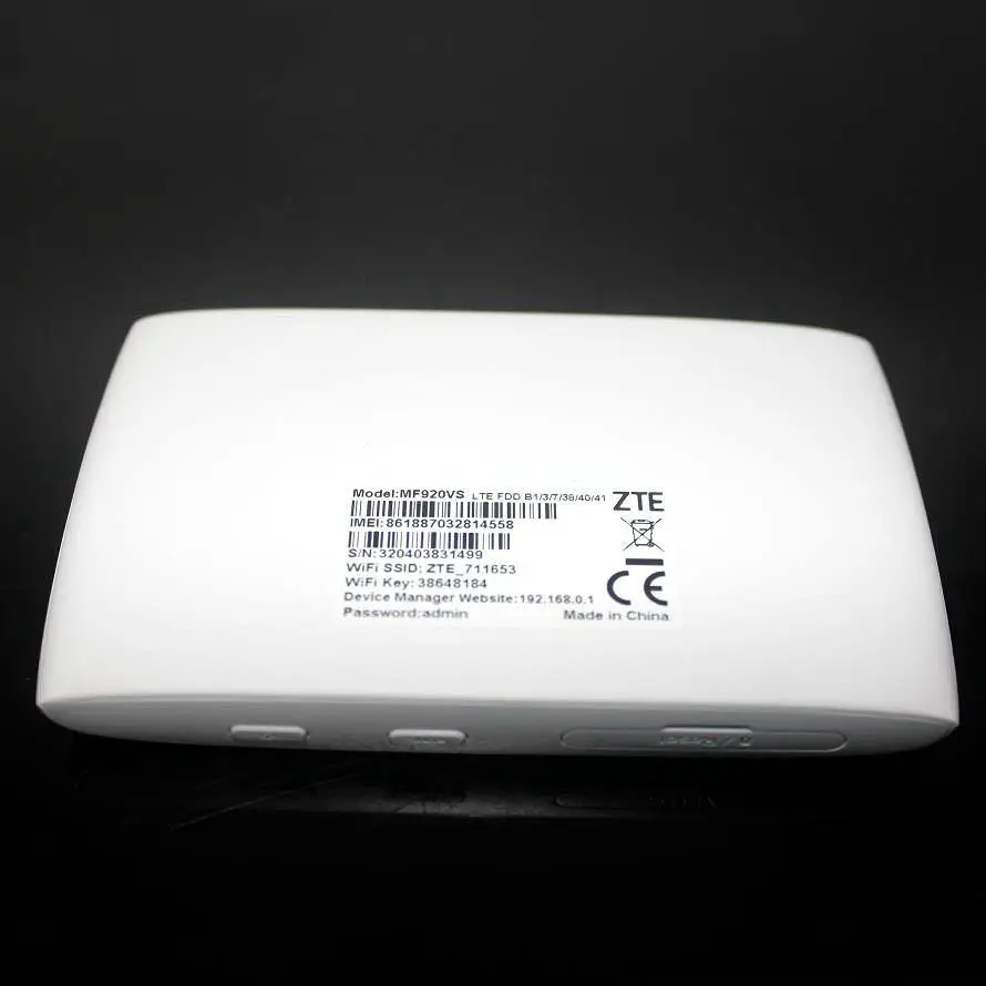 
Unblocked ZTE MF920VS Portable B1 B3 B7 B38 B40 B41 150Mbps Wireless Pocket Mobile WiFi Router 3G 4G 