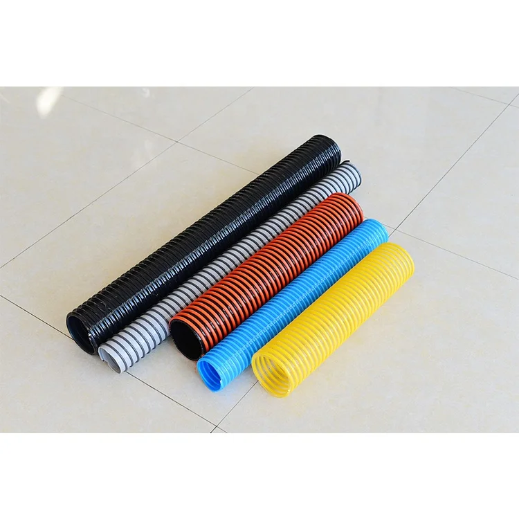 Rigid Pvc Spiral  Cheaper Industrial Corrugated  Heavy Grit Suction Sand Sewer Screw Pump Grit Hose Pipe
