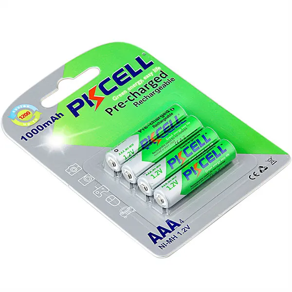 Low self-discharge ready to use 1.2v 1000mah aaa nimh rechargeable battery