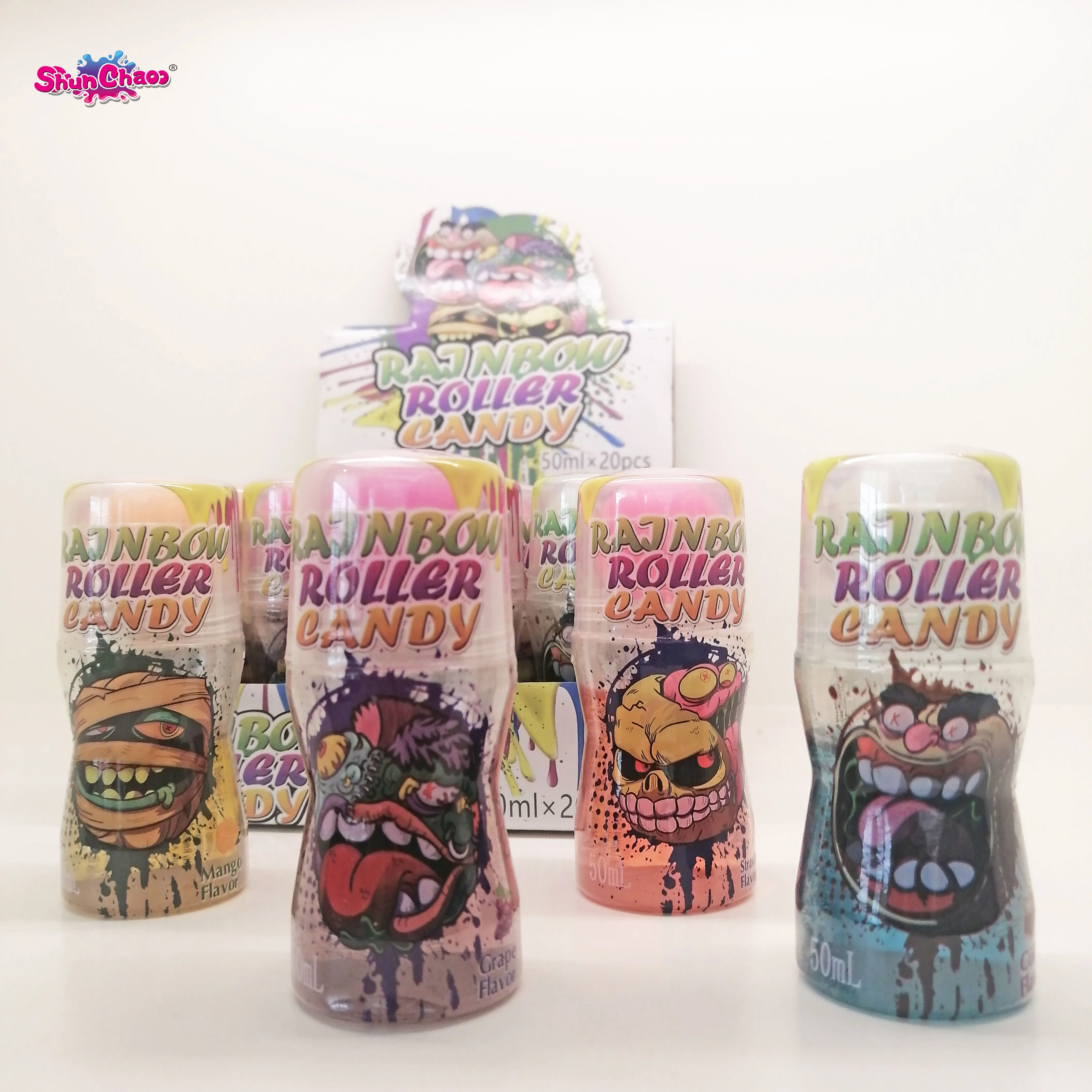 Hot Sale Fruity Flavored Rolling Lipstick Jelly Jam Liquid Candy Liquid Candy