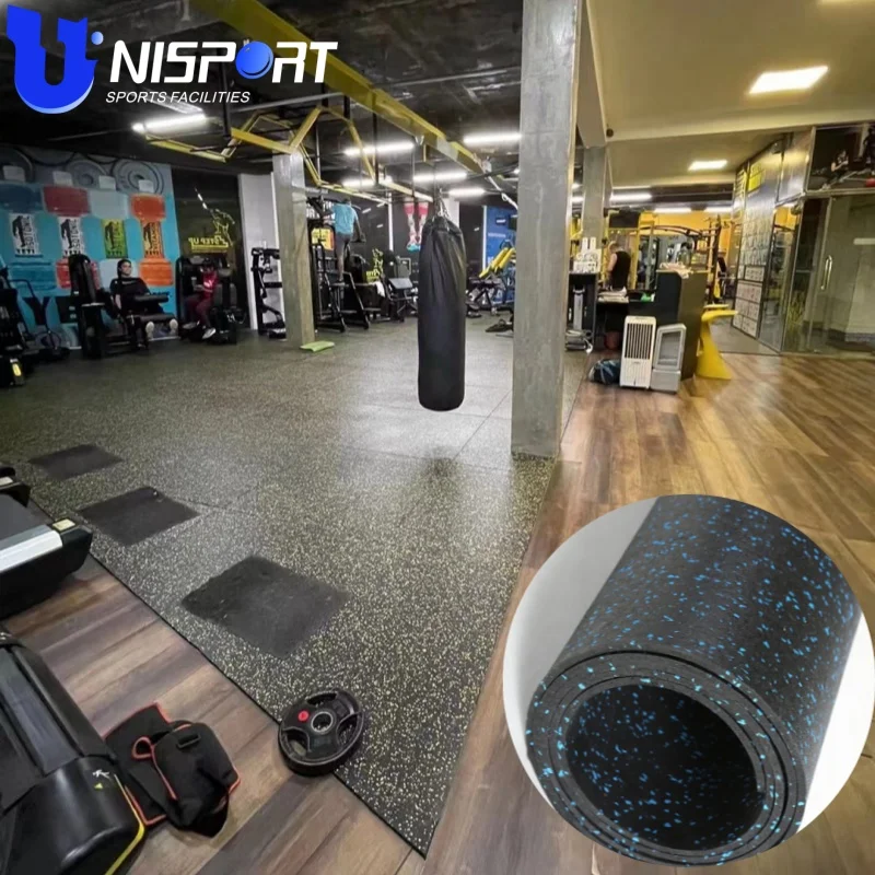 Competitive price Color Rubber Mat EPDM Sports Rubber Flooring Rolls Tiles Gym Flooring Mat fitness mats