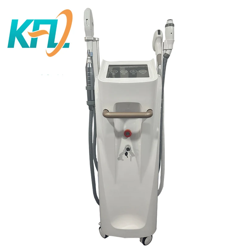 4 IN1 nd yag Picolaser+ 808 diode laser hair removal + ipl skin Rejuvenation+rf Face lift beauty Machine