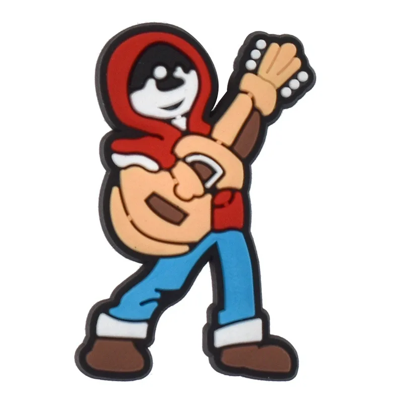 2023 Cartoon Wholesale PVC Clog Shoe Decorations Charms Soft Rubber DAD Shoe croc Charms As a gift for the child