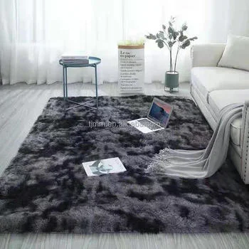Soft Plain Floor Shaggy Rug Carpet For Living Room