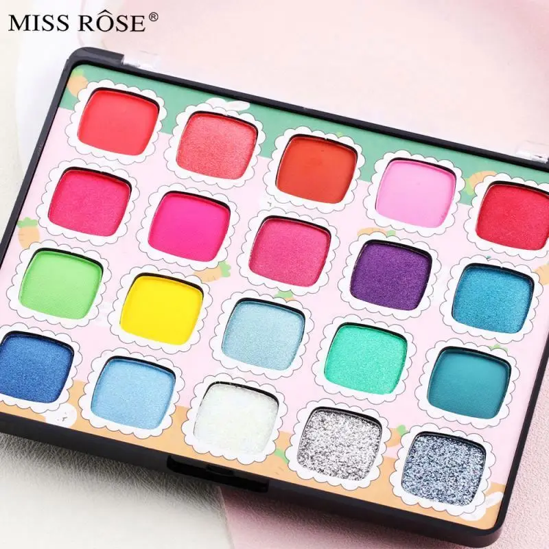 Colors Pink Eyeshadow Palette Matte Glitter Eye Shadow Pallet for Eyes Kawaii Cute Makeup Lasting Waterproof Cosmetic 15