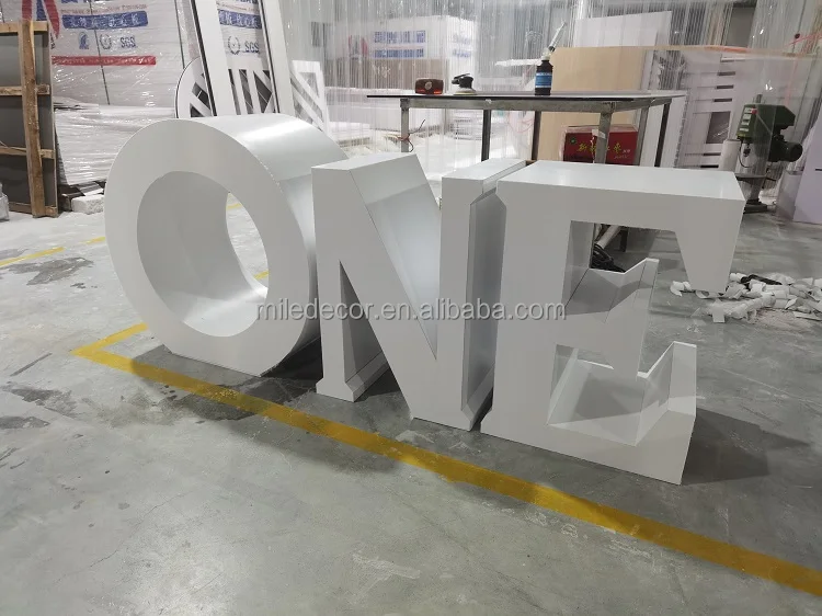 Свадебный поставщик 3D гигантский один буквенный стенд большие акриловые буквы алфавит
