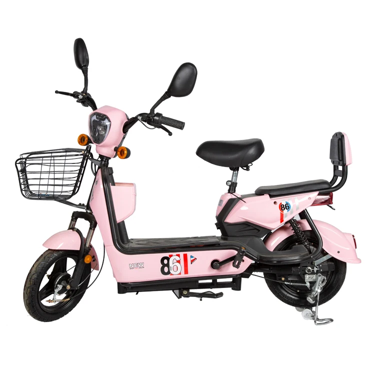 Good  Sale Electric Bike  48V12ah/20ah Battery with Front Basket and Rear Seat electric bicycle