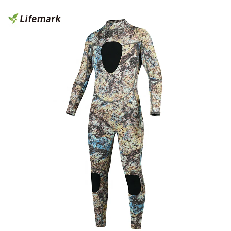 Custom Camouflage 3MM 5MM 7MM Freediving Diving Suit Neoprene Open Cell Diving Spearfishing Wetsuit fishing wetsuit