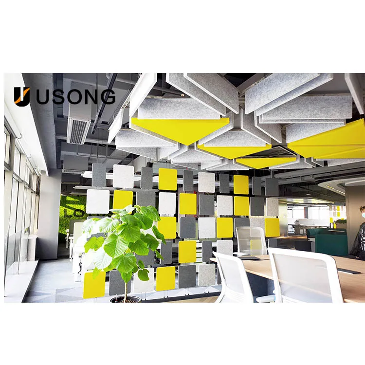 New environment-friendly polyester fiber double compound fringe mesh acoustic movable partition wall