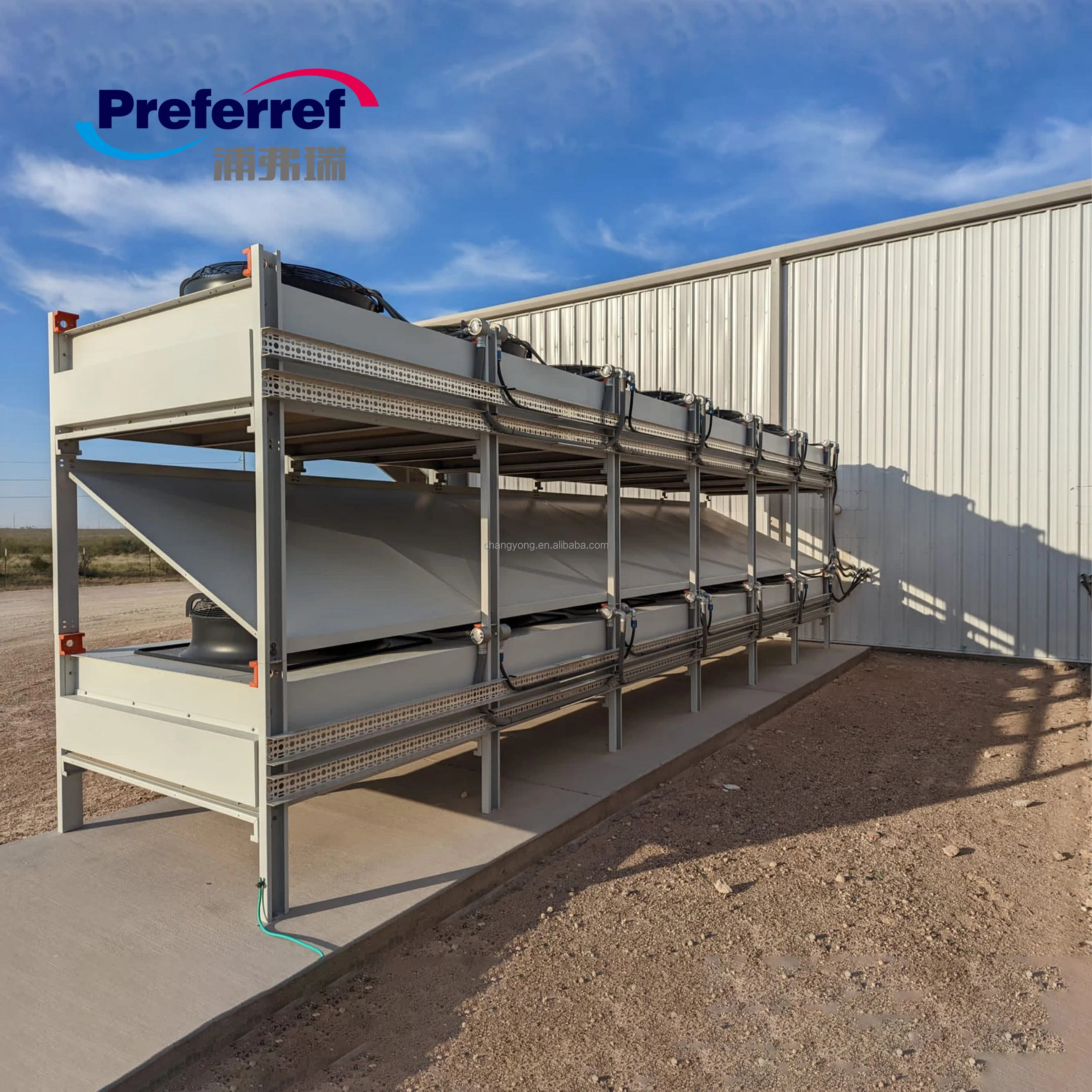 Factory Direct Sale Powder Flow Clamp On Plate Heat Exchanger Closed Circuit Fluid Cooler