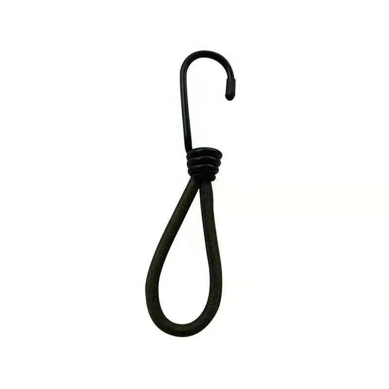 Rubber Stretchy Bungee Cords with Steel Hooks for Tarp Covers Bungee Cord
