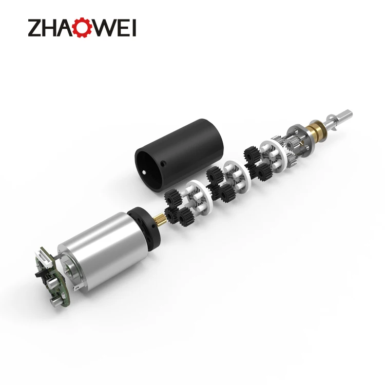 24V 28mm High torque 50kg.cm 12v 24v Micro Reduction brushless dc Gearbox Motor with encoder for car Tailgate control