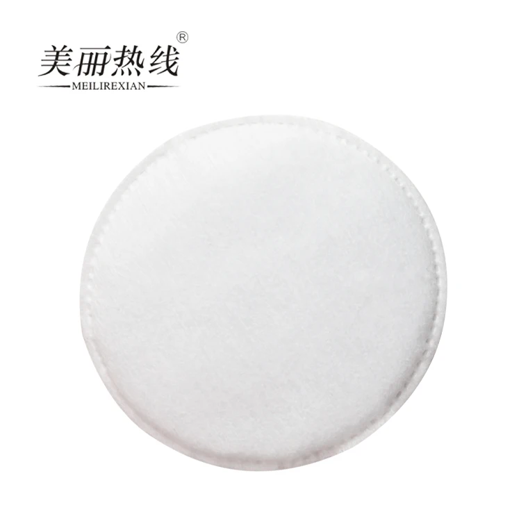  wholesale disposable biodegradable round shape makeup remover pads cotton facial cleaning