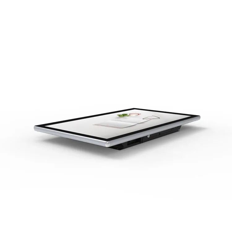 32-Inch Silver Square Display Ultra-Thin Wall Mounted Touch Video Player Online Advertising Machine Digital Signage Displays