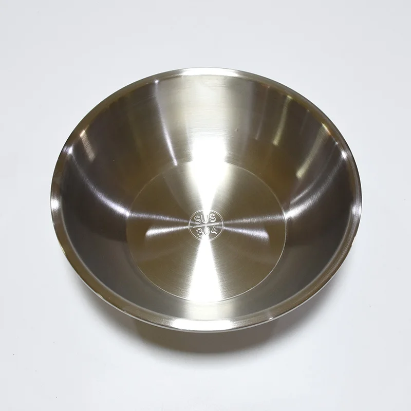 Wholesale kitchenware 304 stainless steel soup bowl 14-32cm high-capacity mixing bowl
